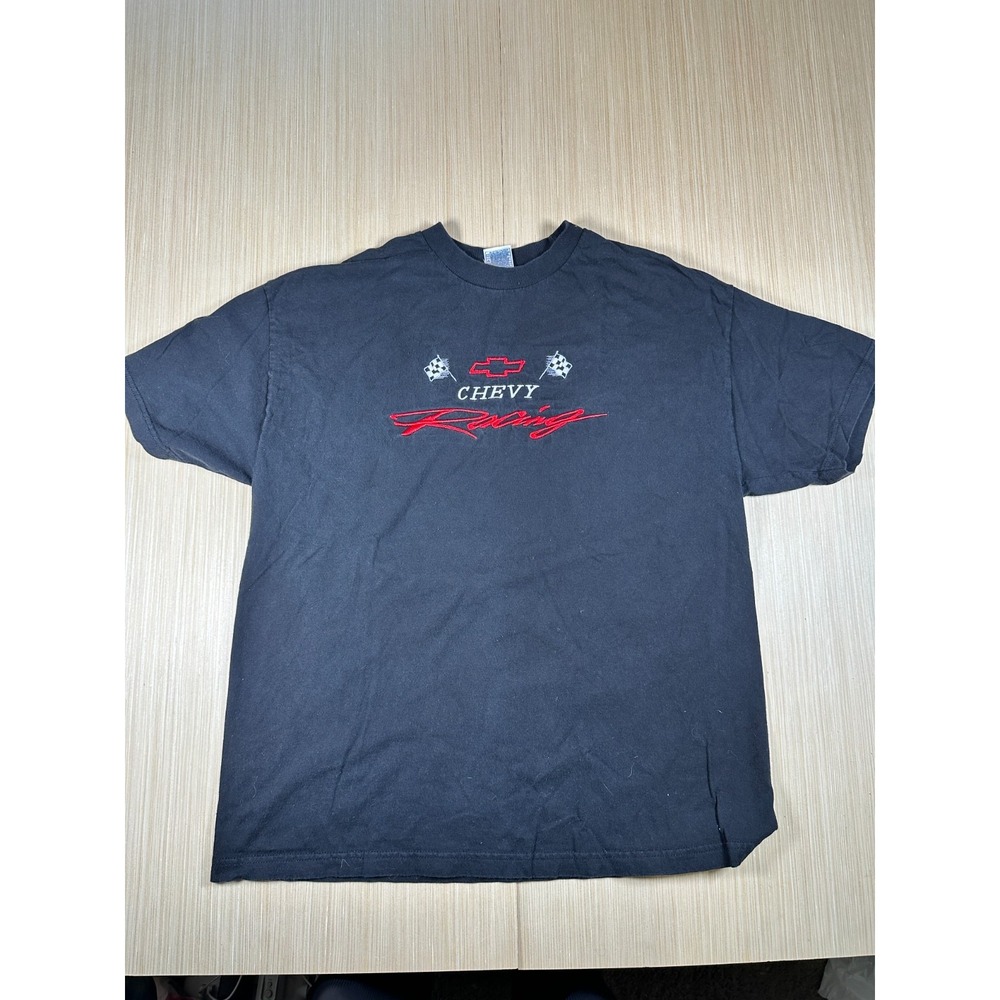 Vintage Alstyle‎ Apparel & Activewear Chevy Racing T Shirt Mens XL Black Graphic